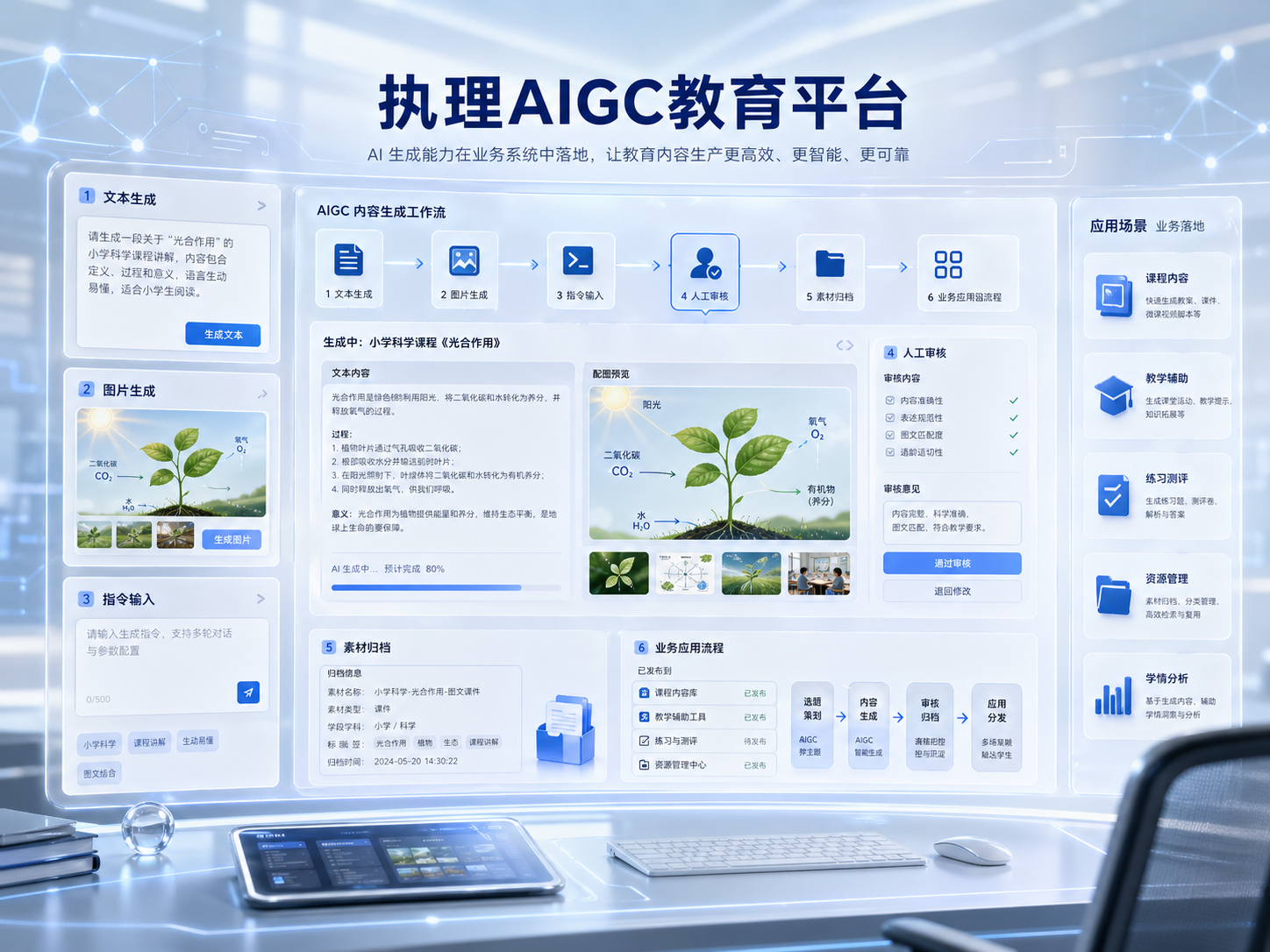小城建 AIGC 平台案例配图